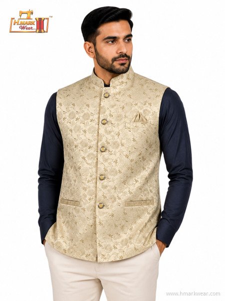 HMARK WEAR Champagne Floral Modi Coat