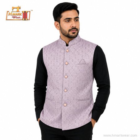 HMARK WEAR Lavender Diamond Pattern Modi Coat